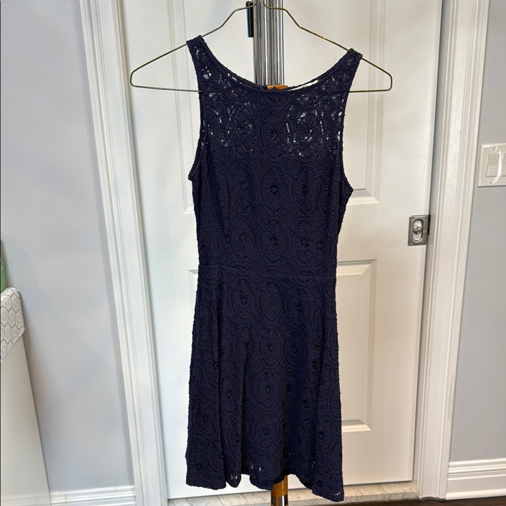 BB Dakota Navy Lace Mini Dress